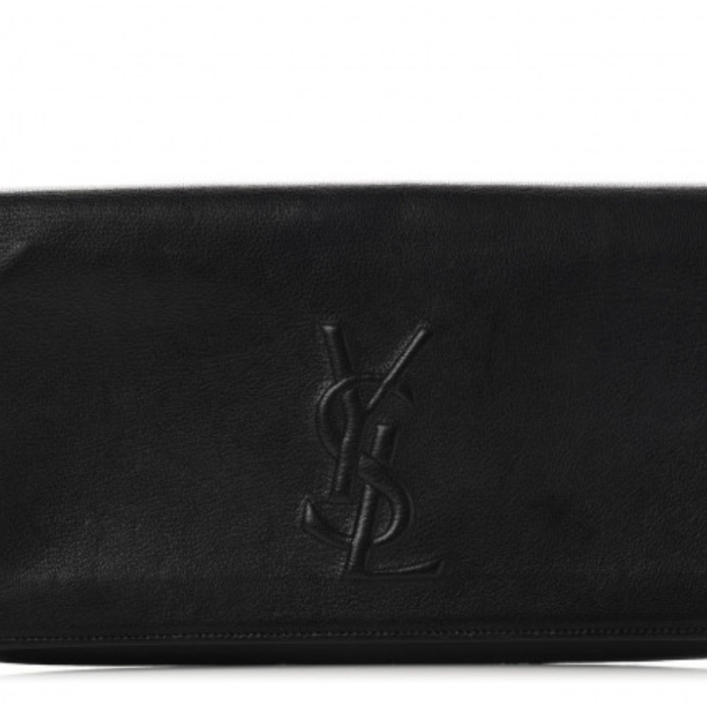 YSL Saint Laurent black clutch